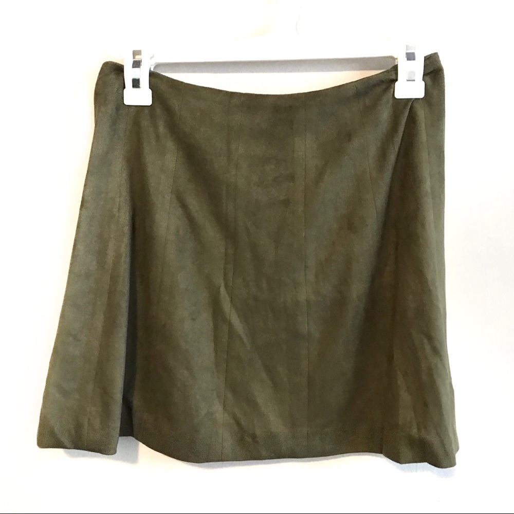 🌵3/$20 NWT Altar’d state suede olive skirt - Picture 3 of 5